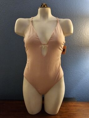 Shade & Shore Blush Pink One-Piece Swimsuit